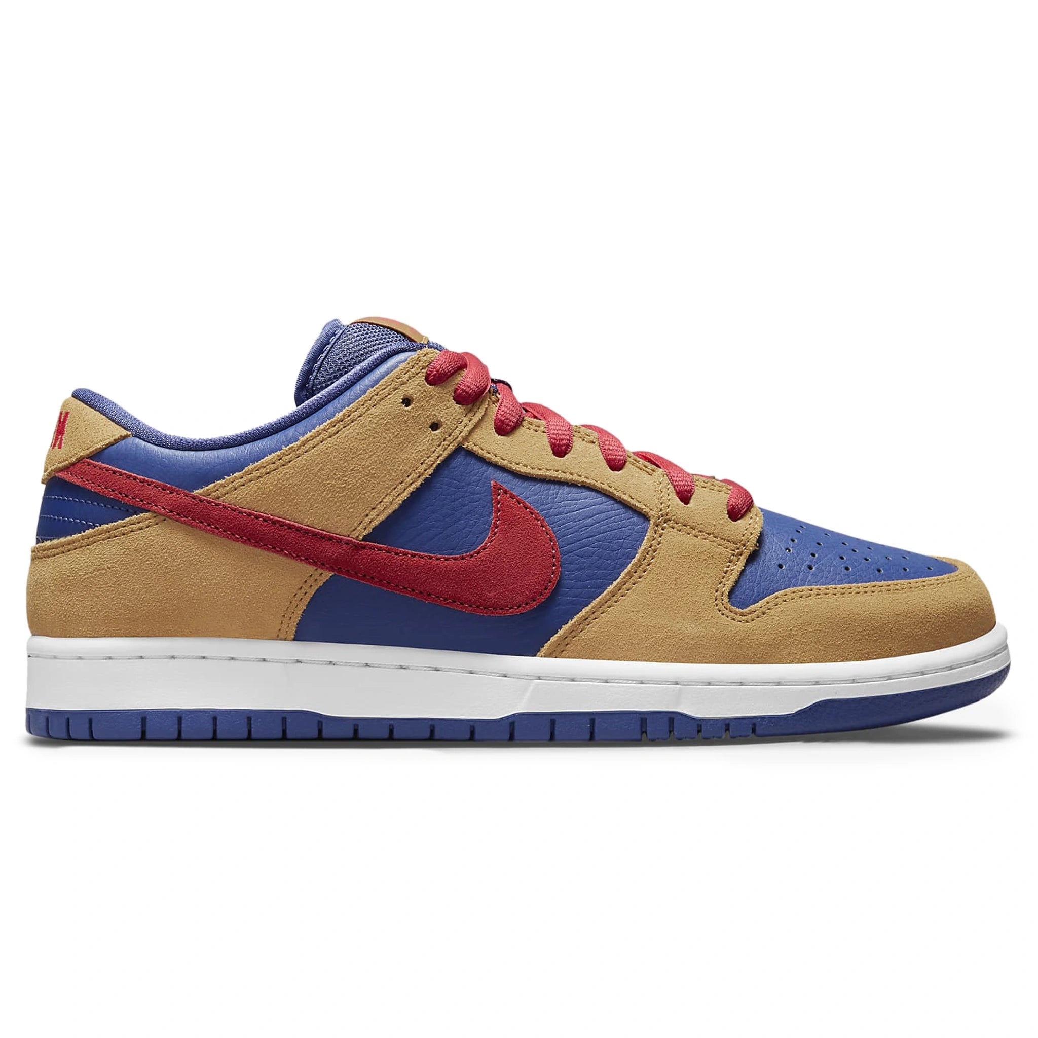 Side view of Nike SB Dunk Low Reverse Papa Bear BQ6817-700
